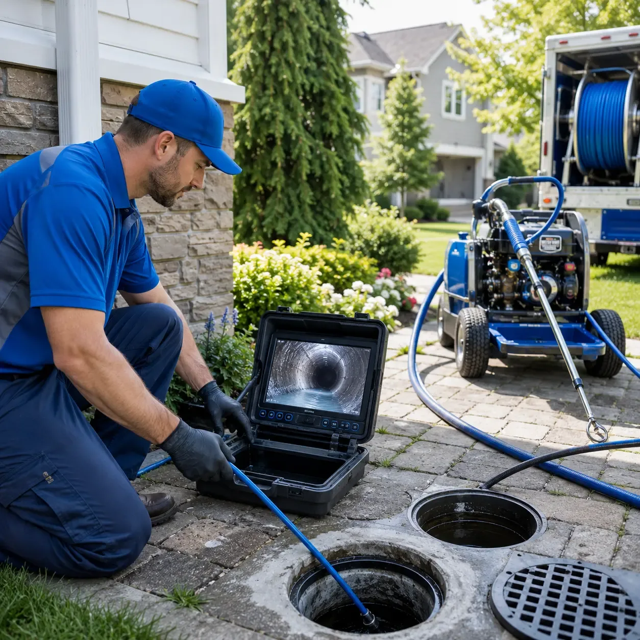Outdoor drain cleaning professionals serving Hillsgrove, PA